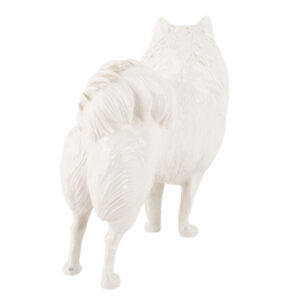 Nymphenburg, Stehender Spitz, Entwurf von Konrad Schmid, 1930, H. 21,5 cm. L. 22 cm, Abb. 03