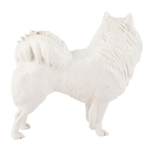 Nymphenburg, Stehender Spitz, Entwurf von Konrad Schmid, 1930, H. 21,5 cm. L. 22 cm, Abb. 04