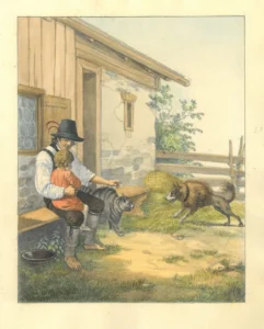 Quaglio, Lorenz (1793 – 1869), um 1820, aus Winkler, 2. Heft der ,,Studien nach der Natur“, Tegernsee-Tracht