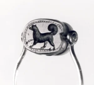 Ring mit griechisch-klassischer Steinmetzarbeit (Gemme), ca. 499 - 400 v. Chr., Gemmensammlung des Thorvaldsens Museums, Kopenhagen
