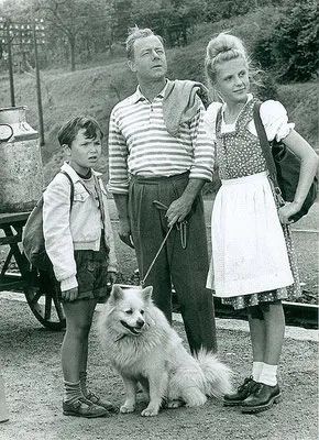 Heinz Rühmann im Film "Vater sein dagegen sehr..."