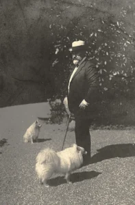 Wilhelm II. von Württemberg (1848 - 1921) mit Ali und Rubi
Original