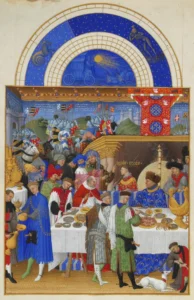 01 Les Très Riches Heures du duc de Berry (Frères Limbour) - Janvier