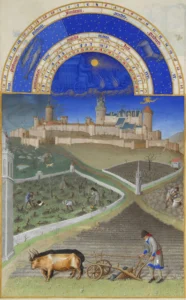 03 Les Très Riches Heures du duc de Berry (Frères Limbour) - Mars
