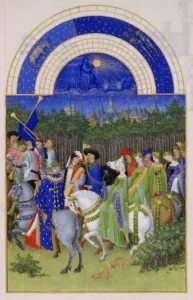 05 Les Très Riches Heures du duc de Berry (Frères Limbour) - Mai