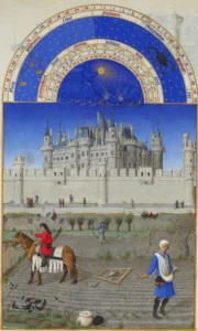 10 Les Très Riches Heures du duc de Berry (Frères Limbour) - Octobre