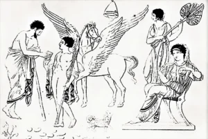 Toskana (Italien), 400 v. Chr., aus der Zeitschriftensammlung ,,Annali dell'Instituto di corrispondenza archeologica'', 1829