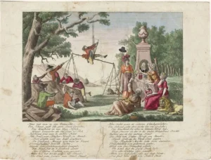 Keeshond en Oranjeklanten op de weegschaal 1787 - Rijksmuseum (2)