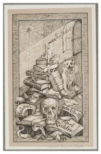 Drews-Thiele Alfred, Exlibris Karl Richter, 1899, LWL-Museum für Kunst und Kultur, Münster