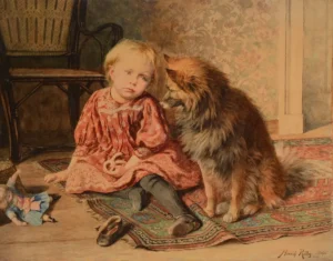 Rettig, Heinrich (1859 - 1921), 1889 Gute Freunde