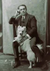 Portrait mit Hund, 1917