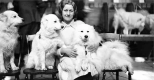 Mrs Wingfield-Digby mit weißen Großspitzen